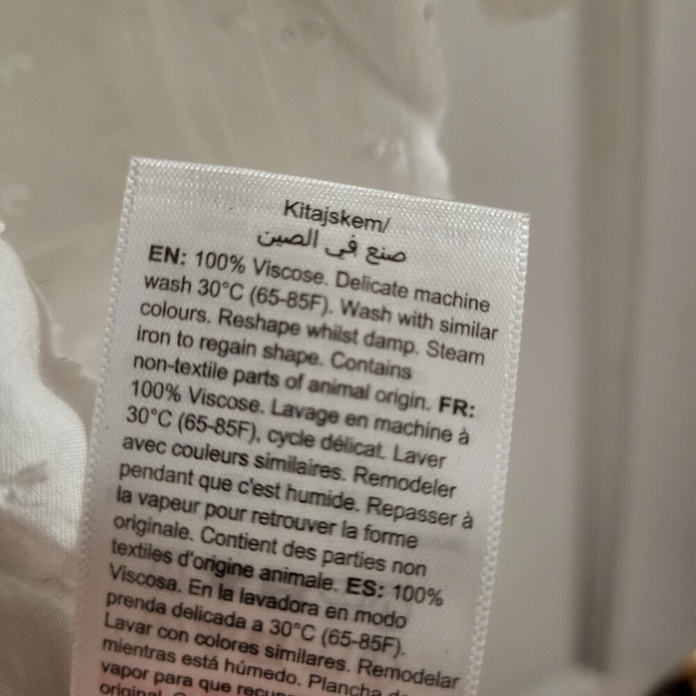 Seraphine White Confetti Fleck Maternity & Nursing Blouse - Size 2 (US S) - Picture 7 of 7